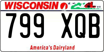 WI license plate 799XQB