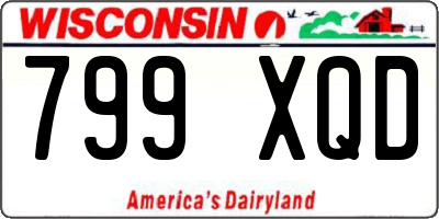 WI license plate 799XQD