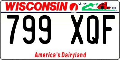 WI license plate 799XQF