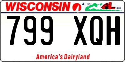 WI license plate 799XQH