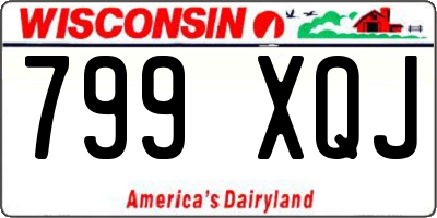 WI license plate 799XQJ