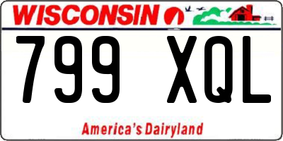WI license plate 799XQL