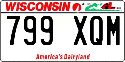 WI license plate 799XQM