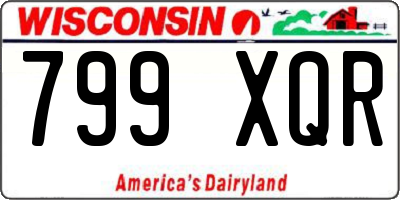 WI license plate 799XQR
