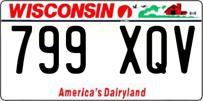WI license plate 799XQV