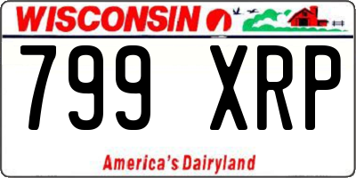 WI license plate 799XRP