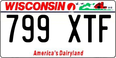 WI license plate 799XTF