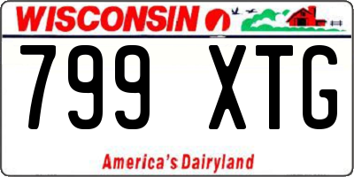 WI license plate 799XTG