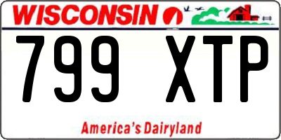WI license plate 799XTP