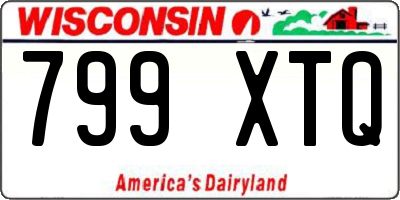 WI license plate 799XTQ