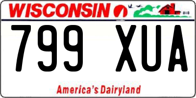 WI license plate 799XUA