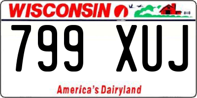 WI license plate 799XUJ