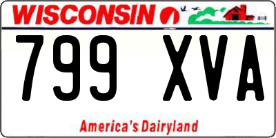 WI license plate 799XVA