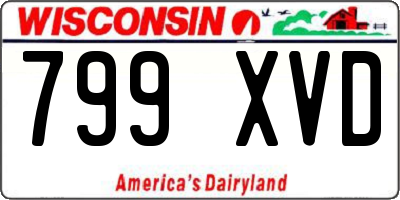 WI license plate 799XVD