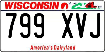 WI license plate 799XVJ