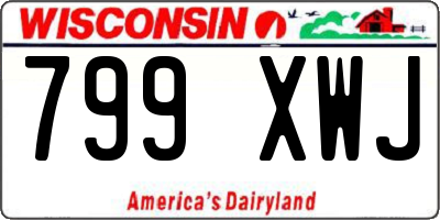 WI license plate 799XWJ