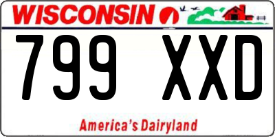 WI license plate 799XXD