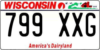 WI license plate 799XXG