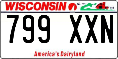 WI license plate 799XXN