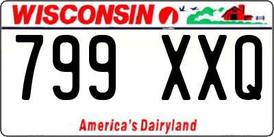 WI license plate 799XXQ