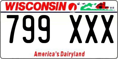 WI license plate 799XXX