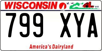WI license plate 799XYA