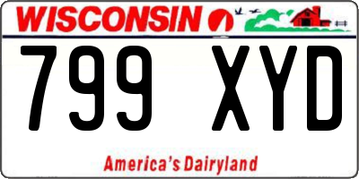 WI license plate 799XYD