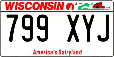 WI license plate 799XYJ