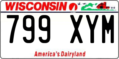 WI license plate 799XYM