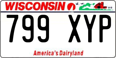 WI license plate 799XYP