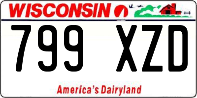 WI license plate 799XZD