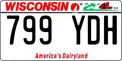 WI license plate 799YDH