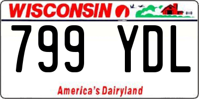 WI license plate 799YDL