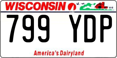 WI license plate 799YDP