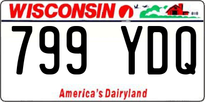 WI license plate 799YDQ
