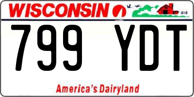 WI license plate 799YDT