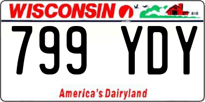 WI license plate 799YDY