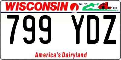 WI license plate 799YDZ