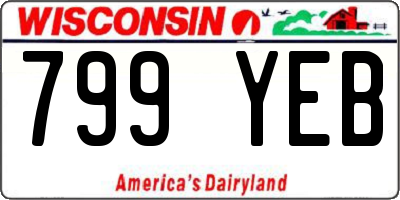 WI license plate 799YEB