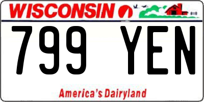 WI license plate 799YEN
