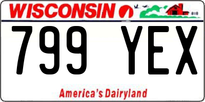 WI license plate 799YEX