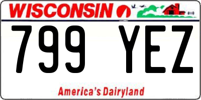 WI license plate 799YEZ