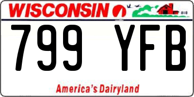 WI license plate 799YFB