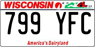 WI license plate 799YFC
