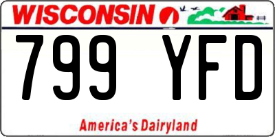 WI license plate 799YFD