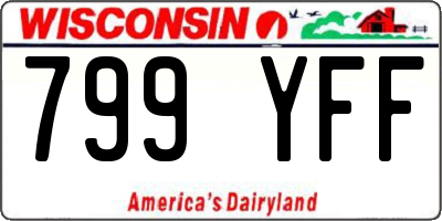 WI license plate 799YFF