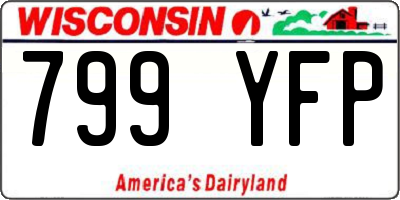 WI license plate 799YFP