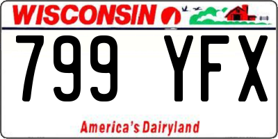 WI license plate 799YFX