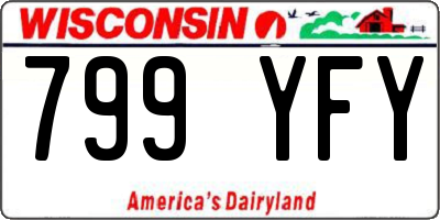WI license plate 799YFY