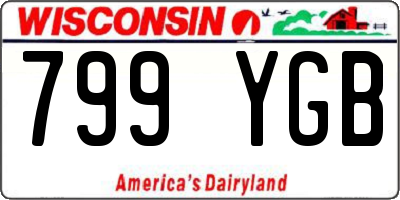 WI license plate 799YGB